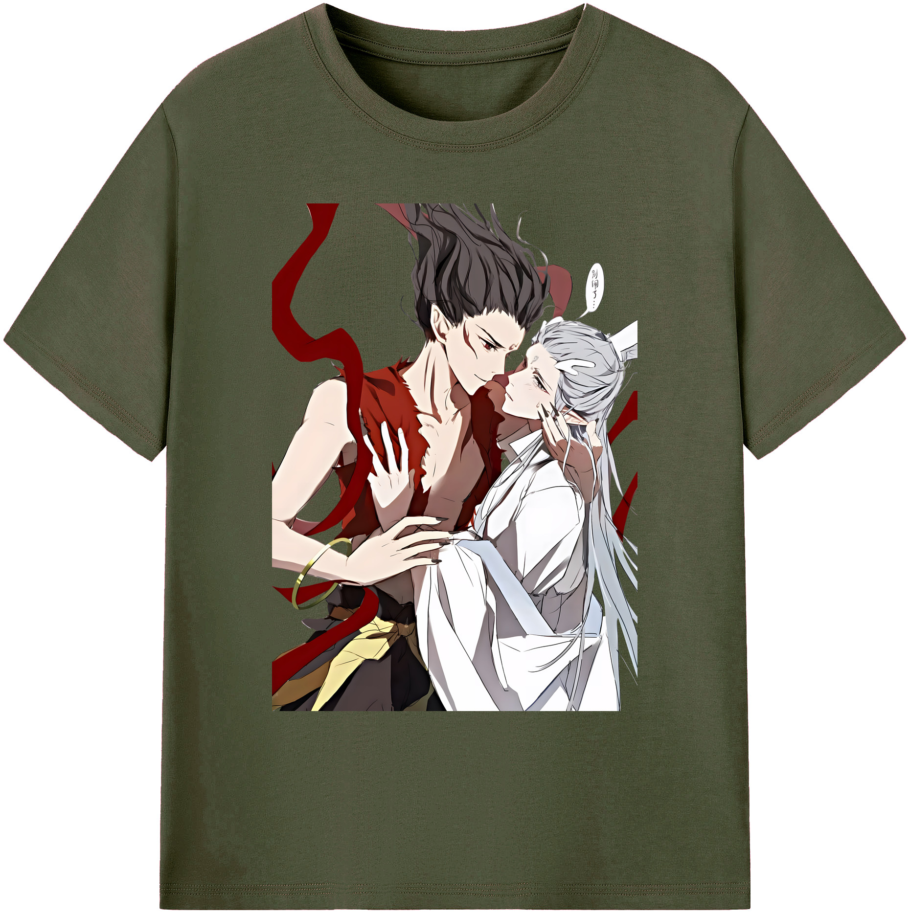 （画像用） Ne Zha 2 ナタ 魔童の大暴れ 綿100％ メンズ半袖Tシャツ｜肌触りやわらか＆通気性